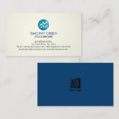 ストックブローカー投資株価グラフアイコン 名刺 (正面/裏面)