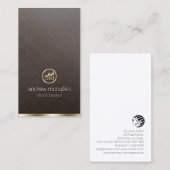 ストックブローカー金ゴールド株価チャートのアイコン 名刺 (正面/裏面)