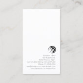 ストックブローカー金ゴールド株価チャートのアイコン 名刺 (裏面)