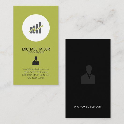 ストックブローカー 名刺 (正面/裏面)
