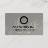 ストックブローカー | 投資 | 株価グラフ 名刺 (正面)