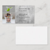 ストックブローカー | 投資 | 金融の成長 名刺 (正面/裏面)