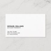 ストックブローカー | 財務グラフ 名刺 (裏面)