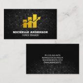 ストックブローカー | 財務 | グラフ 名刺 (正面/裏面)