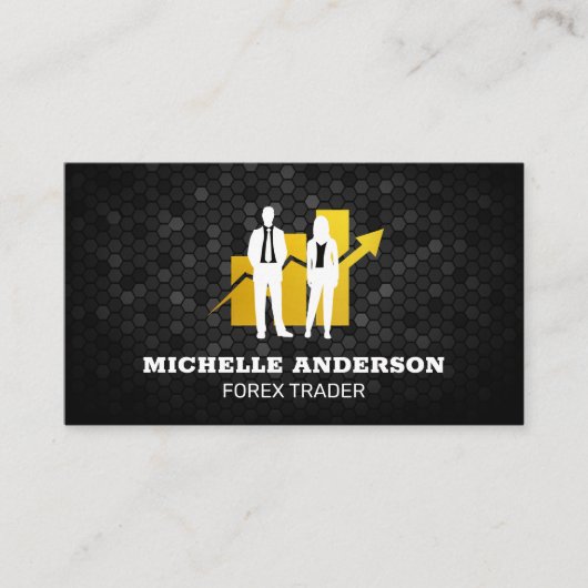 ストックブローカー | 財務 | グラフ 名刺 (正面)