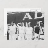 ストックホルムのアメリカのオリンピア， 1912 ポストカード (正面/裏面)