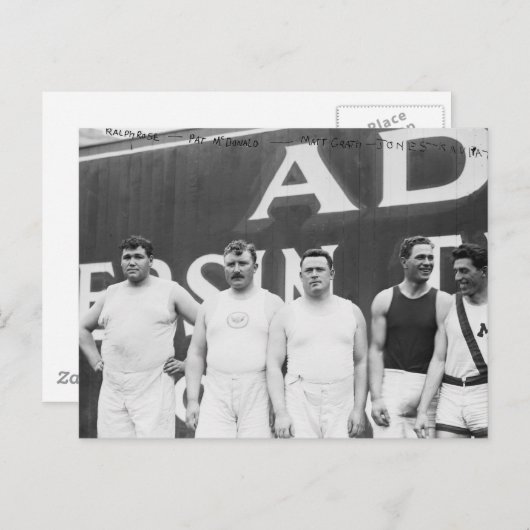 ストックホルムのアメリカのオリンピア, 1912 ポストカード (正面/裏面)