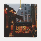 ストックホルムのクリスマスマーケット セラミックオーナメント (裏面)