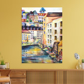 ストックホルムの旧市街 キャンバスプリント (インサイチュ (リビング))