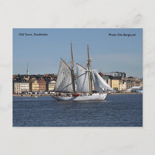 ストックホルムの旧市街、写真 オラ... ポストカード (正面)