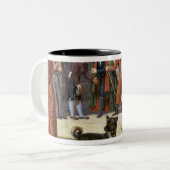 ストックホルムの通り場面 ツートーンマグカップ (正面左)