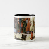 ストックホルムの通り場面 ツートーンマグカップ (中央)