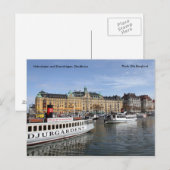 ストックホルムのNybrokajenとStrandvagen... ポストカード (正面/裏面)