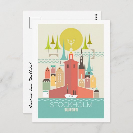 ストックホルムはがき ポストカード (正面/裏面)