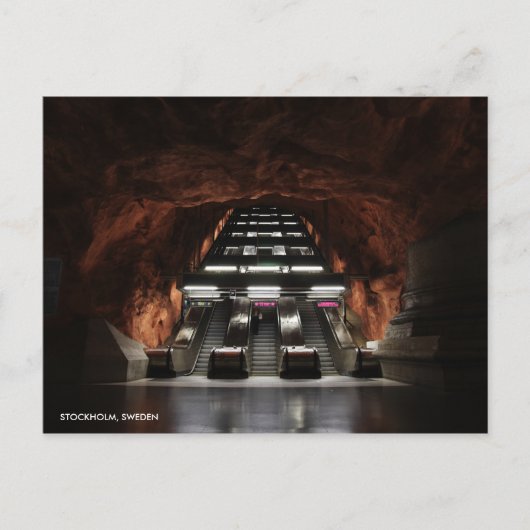 ストックホルムアンダーグラウンドI都市名 ポストカード (正面)