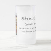 ストックホルムガムラスタンメッドオルズプルク フロストグラスビールジョッキ (中央)