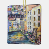 ストックホルムガンラスタンオールドシ絵画ティズ セラミックオーナメント (左)