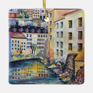 ストックホルムガンラスタンオールドシ絵画ティズ セラミックオーナメント