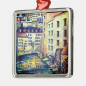 ストックホルムガンラスタンオールドシ絵画ティズ メタルオーナメント (左)