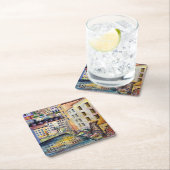 ストックホルムガンラスタンオールドタウン スクエアペーパーコースター (インサイチュ)