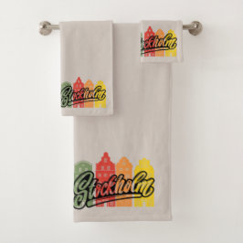 ストックホルムシティスウェーデンバケーションギフト バスタオルセット