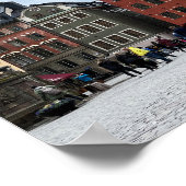 ストックホルムスウェーデンガムラスタン写真 ポスター (角)