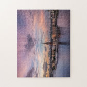 ストックホルムスウェーデンシティノーザンサンセットスカンジナビア ジグソーパズル (縦)