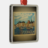 ストックホルムスウェーデンヴィンテージトラベルオーナメント メタルオーナメント (右)