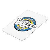 ストックホルムスウェーデンヴィンテージロゴ マグネット (左側)