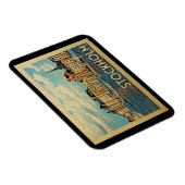 ストックホルムスウェーデンヴィンテージ旅行 マグネット (右側)