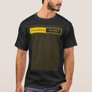 ストックホルムスウェーデン二重ブロック Tシャツ