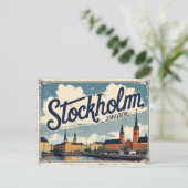 ストックホルムスウェーデン北欧のエレガンスの首都 ポストカード (スタンド正面)