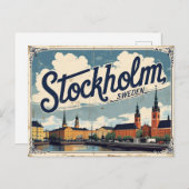 ストックホルムスウェーデン北欧のエレガンスの首都 ポストカード (正面/裏面)