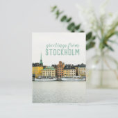 ストックホルムスウェーデン旅行はがき ポストカード (スタンド正面)