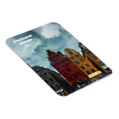 ストックホルムスウェーデン旅行アートヴィンテージ磁石 マグネット (右側)