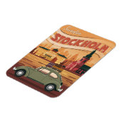 ストックホルムスウェーデン旅行ヴィンテージギフトとお土産 マグネット (左側)