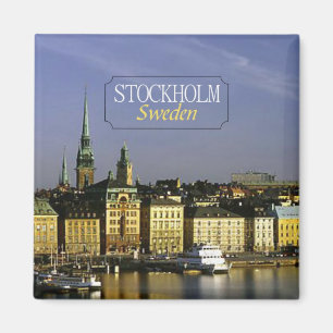 ストックホルムスウェーデン旅行写真の冷蔵庫用マグネット マグネット