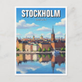 ストックホルムスウェーデン旅行 ポストカード (正面)