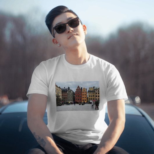 ストックホルムスウェーデン旧市街ヨーロッパ Tシャツ
