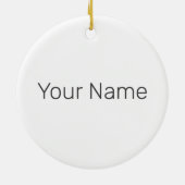 ストックホルムスウェーデン県の地図ヴィンテージ土産 セラミックオーナメント (裏面)