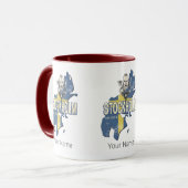 ストックホルムスウェーデン県の地図ヴィンテージ土産 マグカップ (正面左)