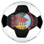 ストックホルムスウェーデン サッカーボール (回転)