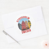 ストックホルムスウェーデン ラウンドシール (封筒)