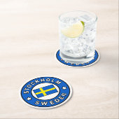 ストックホルムスウェーデン ラウンドペーパーコースター (インサイチュ)