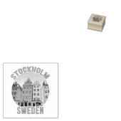 ストックホルムスウェーデン ラバースタンプ (押印)