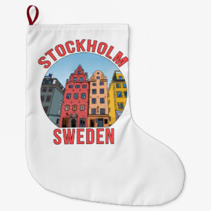 ストックホルムスウェーデン ラージクリスマスストッキング