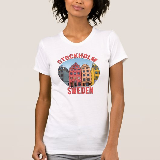 ストックホルムスウェーデン Tシャツ (正面)