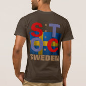 ストックホルムスウェーデン Tシャツ (裏面)