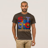 ストックホルムスウェーデン Tシャツ (正面フル)