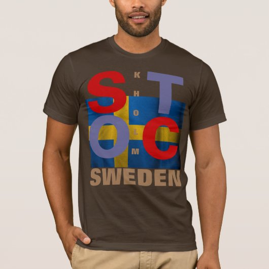 ストックホルムスウェーデン Tシャツ (正面)